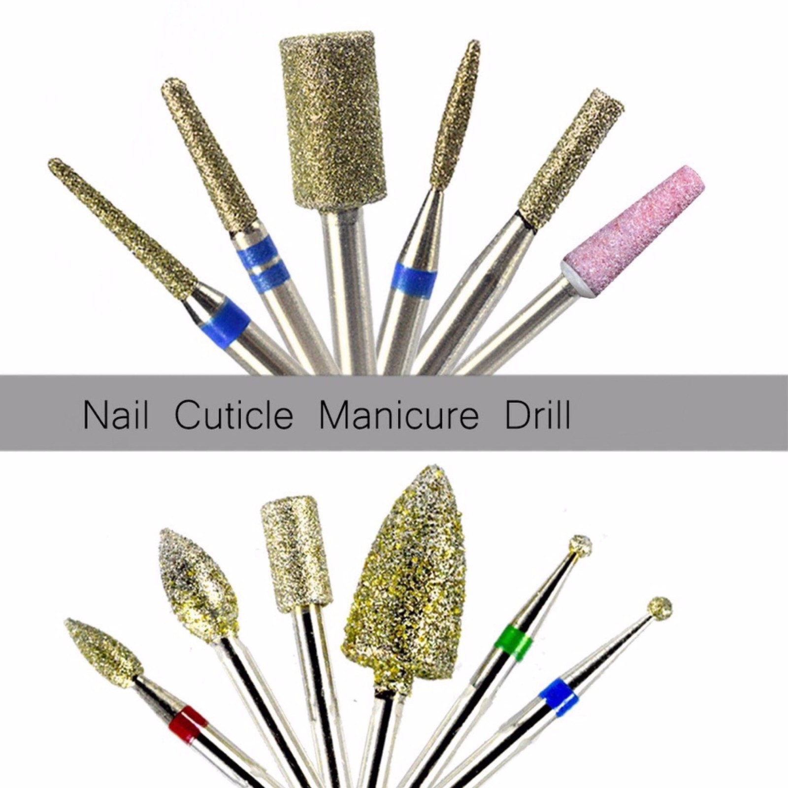 Gel Acrylic Carbide CUTICLE CLEAN Alloy Drill Bit 3/32″ Manicure Nails Tool File