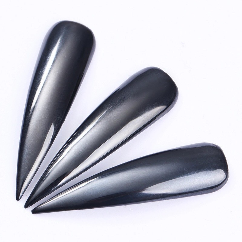 BLACK Nail Mirror Powder NEW ARRIVAL Real A+ Grade Chrome Effect Pigment (y10)