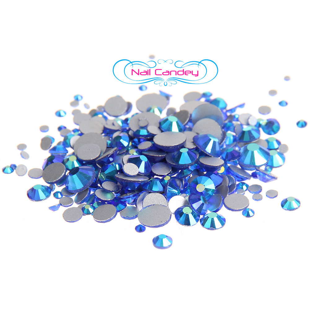 Ab Sapphire 16ss Crystals For Nail Art Flatback Swarovski Rhinestones Qty.144