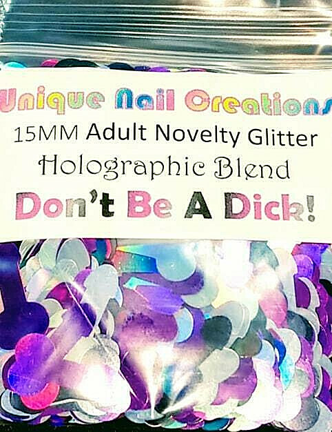 ADULT NOVELTY GLITTER SHAPE~You Choose Colors~Nail Art•Face•Festival•Crafts