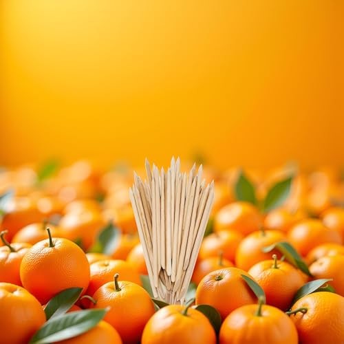 20 pcs Cuticle Pusher Nail Art Cuticle Orange Wood Sticks for Cuticle Removal