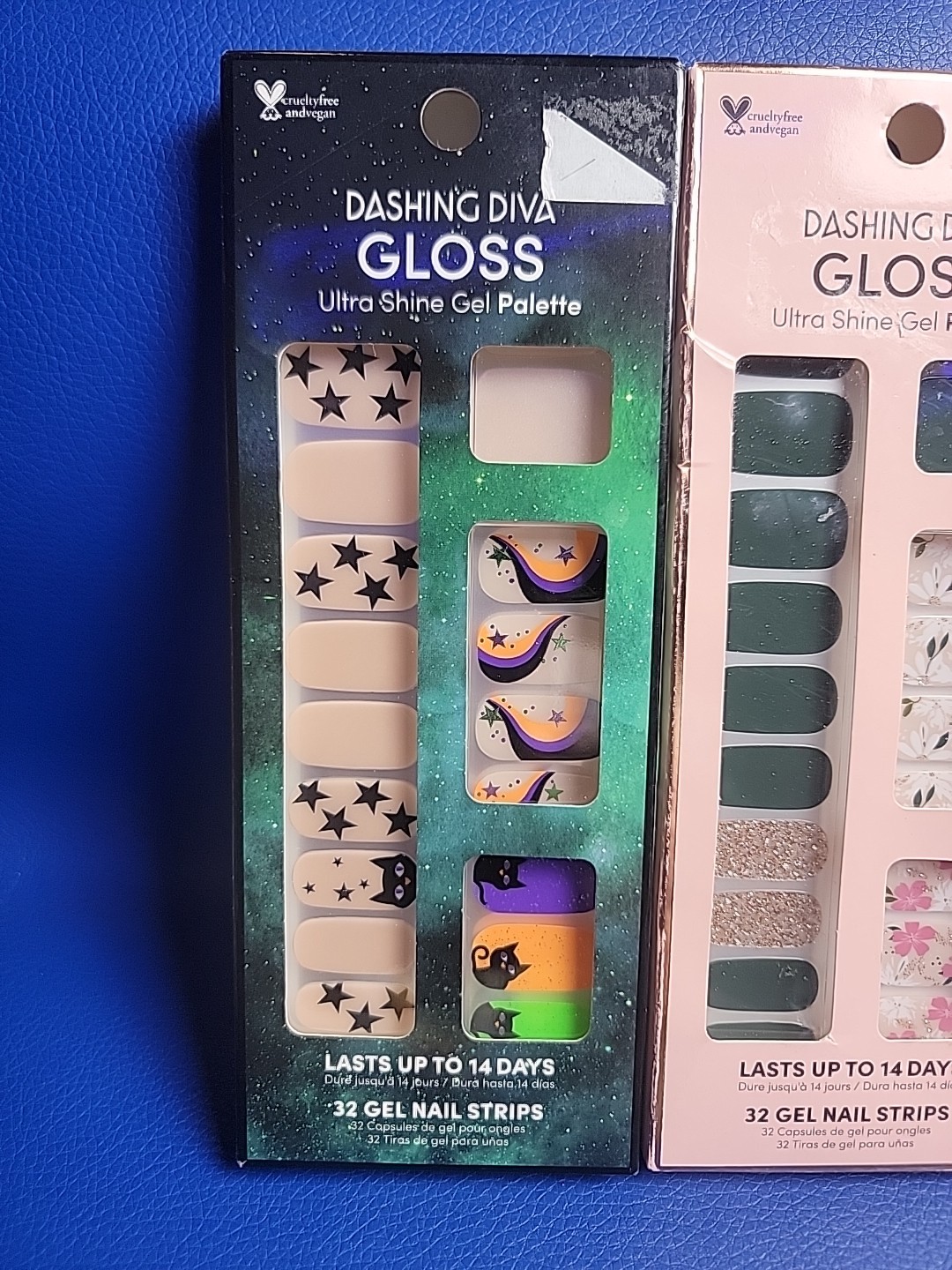 Dashing Diva Gloss Ultra Shine Gel Palette 2 Packs Chip- Resistant Shine 64 Nail