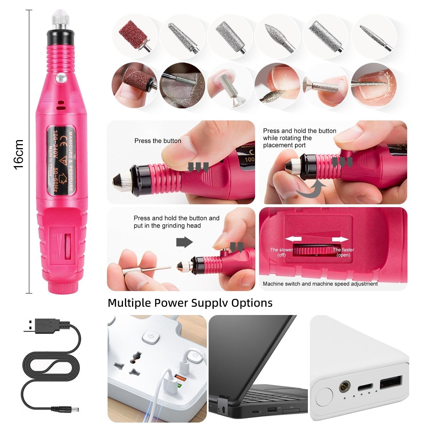Acrylic Nail Kit With Drill And U V Light Full Nail Kit Set Professional Nails