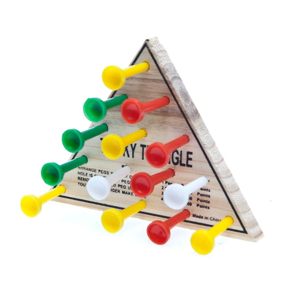 Rhode Island Novelty 4.5″ Wooden Triangle Game One Size, Multi Color