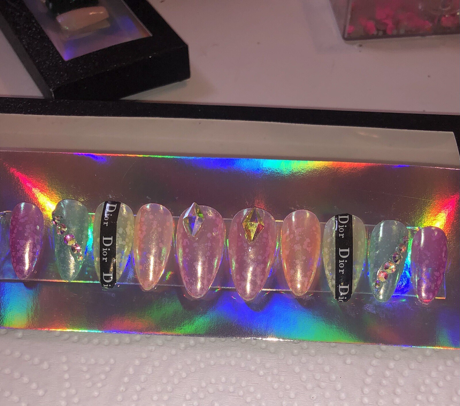 Iridescent Pastel Nail Set
