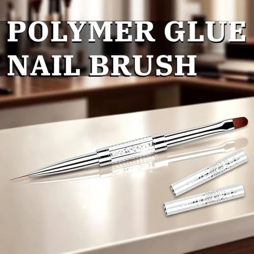 Starfa 1Pcs Builder Gel Brush Dual Ended Nail Art Brush for Polygel | Dual
