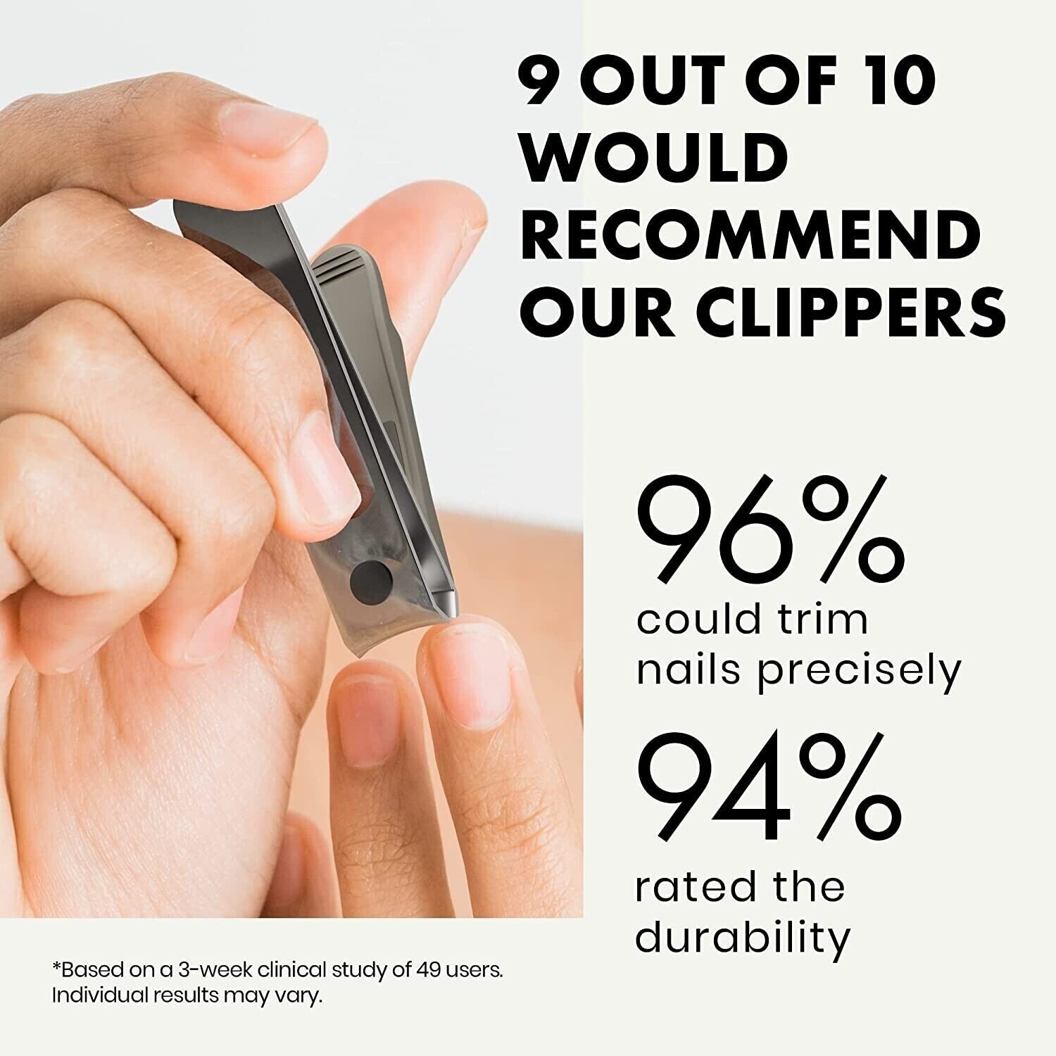Eclat Premium Nail Clippers Men & Women 2 Pack Zinc Alloy Fingernail & Toenail