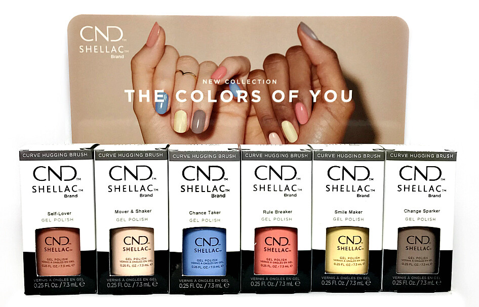 Cnd Shellac Gel Polish – THE COLORS OF YOU 2021 Collection .25oz/7.3ml Pick Any