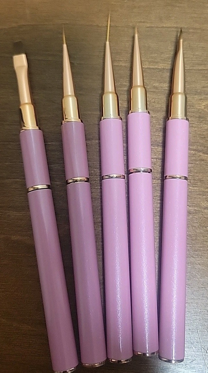 5 Piece Nail Art Brush Set