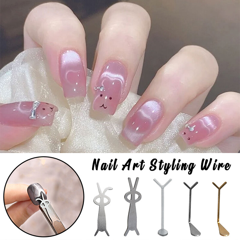 Nail Art Styling Wire Rabbit Bear Cat Eye Magnet Stick Tools For Polish Effects