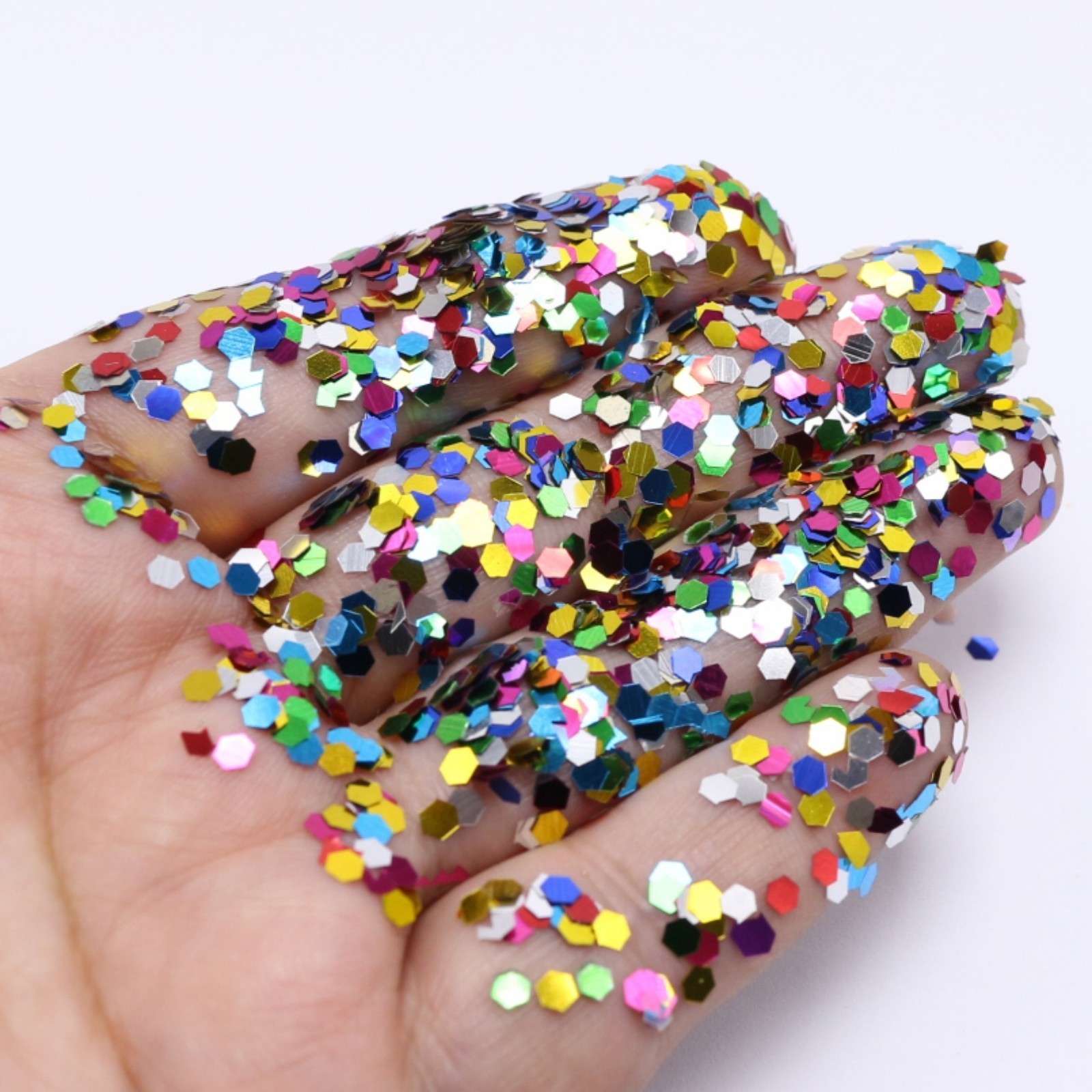 30/60Gram Mixed Metallic Color Sequins Loose Flakes Mini Nail Art Tips Scrapbook