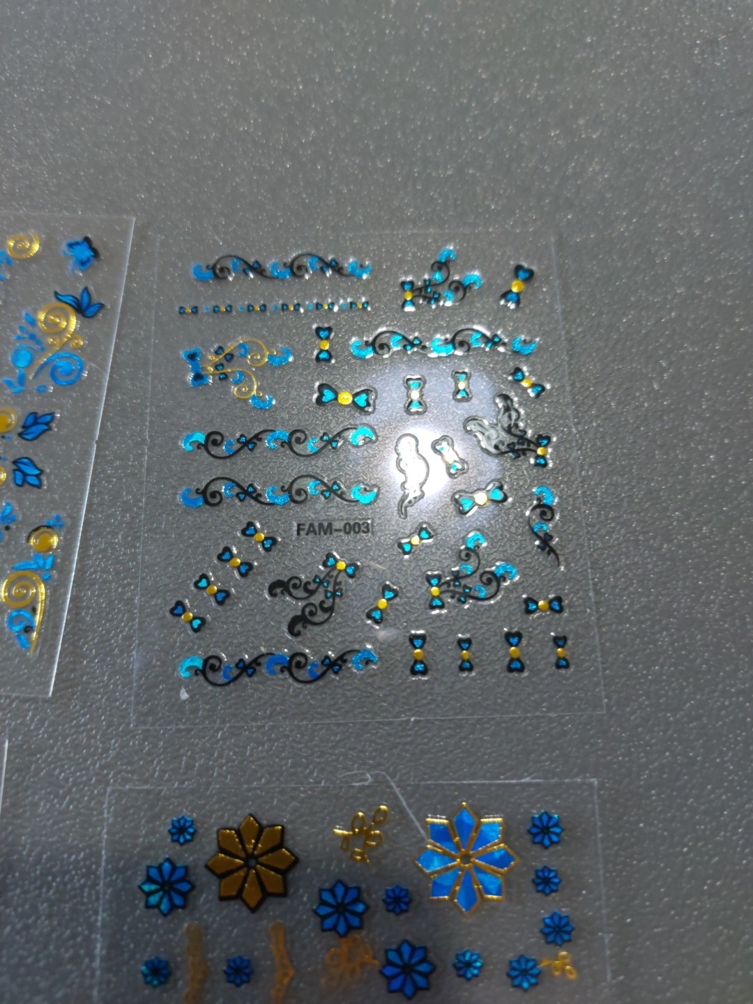 10 X Small Sheets Of Nail Art Stickers (D214) New