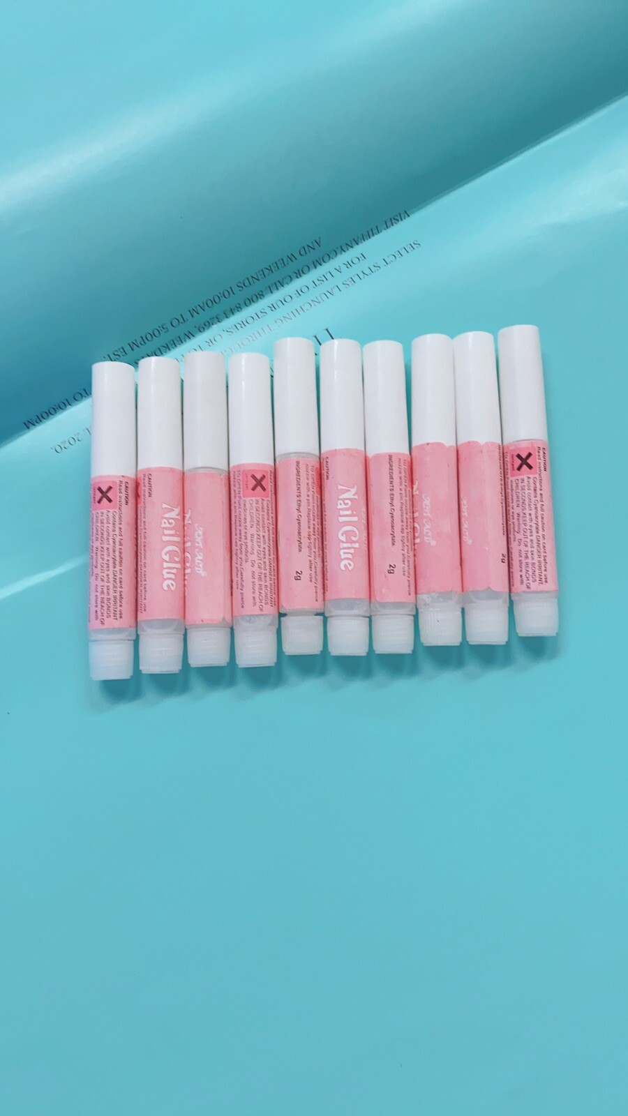 Nail Tip Glue Professional Tips Acrylic Glue Mini Glue 10pcs / Set NEW