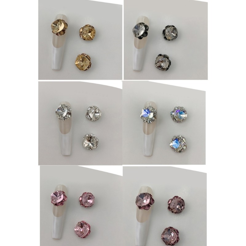 3PCS 3D Irregular Nail Charms DIY Nails Art Decoration Embellishments for Woman