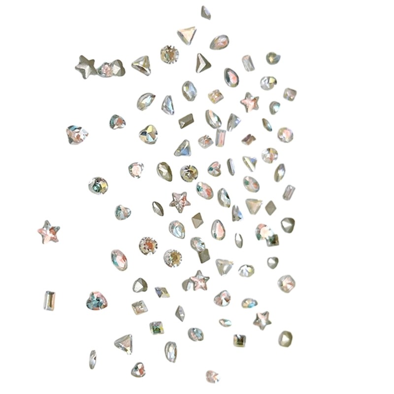 Glass Crystal Design 3D Nail Art Decorations Charm Diamond Jewelry Multi-Shape