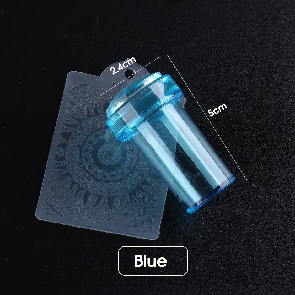 Transparent Silicone Nail Art Stamping Kit, French Design For Manicure Plate Too