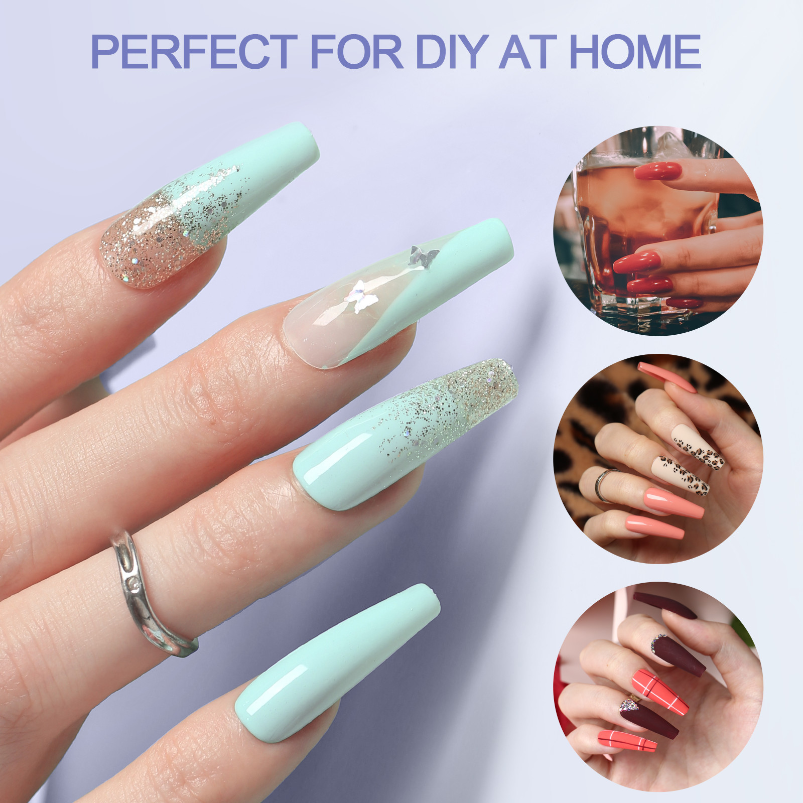 Gel X Nail Tips – Soft Gel Extensions for DIY Salon Nails | coffin