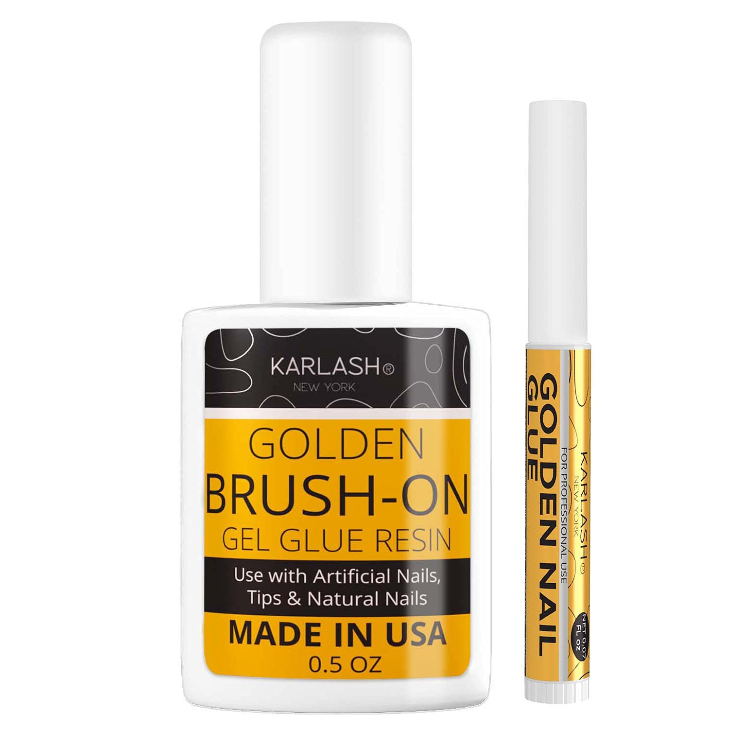 Karlash Gold Super Strong Nail Glue for Acrylic Nails and Press on Nails Nail…