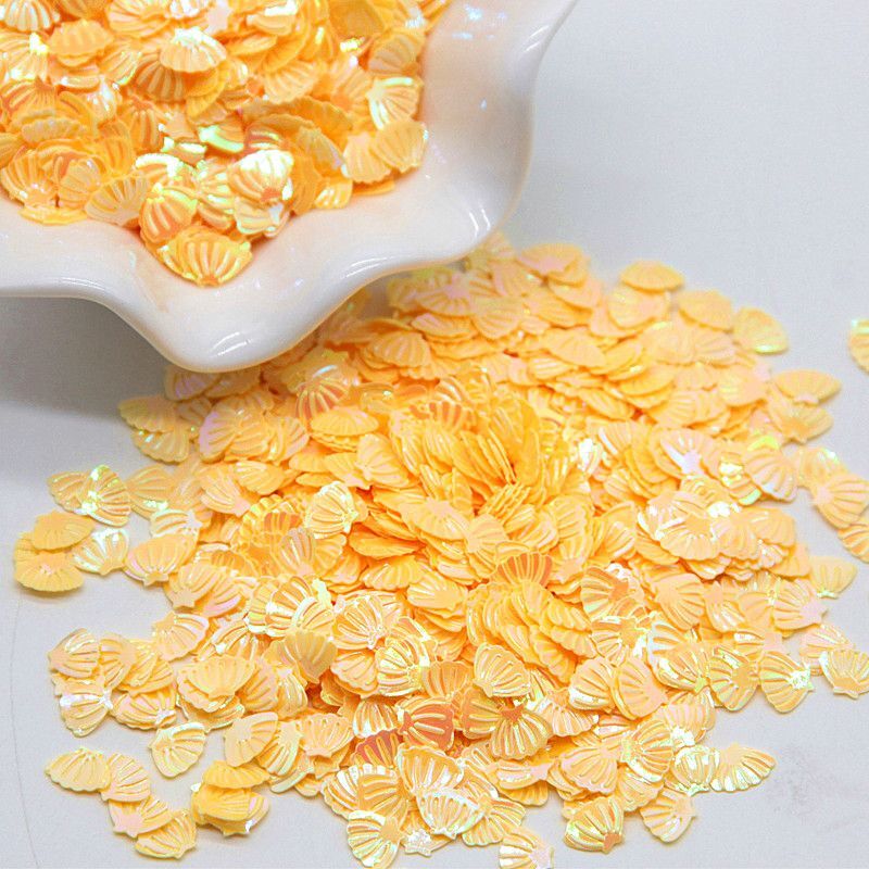 Sea shell Sequins – 7mm PVC Loose Sequin Glitter Paillettes Nail Art Manicure