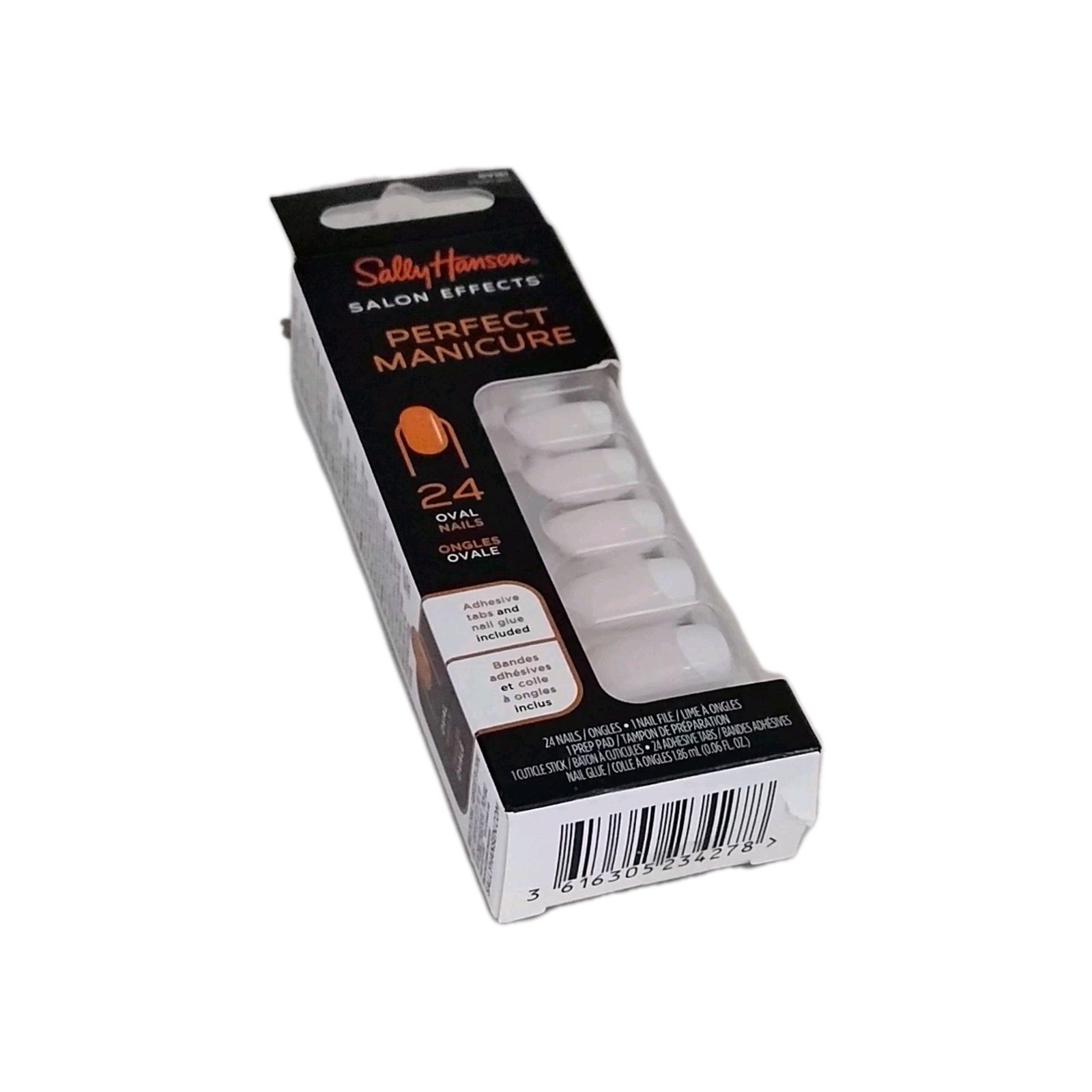 Sally Hansen SALON EFFECTS PERFECT MANICURE 24 OVAL Press-On Nail OV161 MOON-AMI