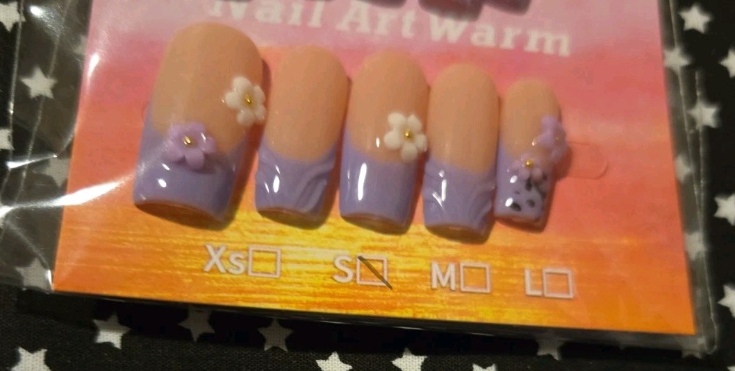 French Design “Unbranded” Press On Nails Size S