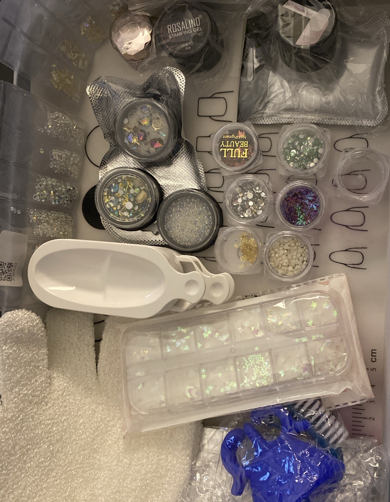 Nail Decoration Pots Alloy Shapes Embellishments Pearl’s Glass crystal & extras