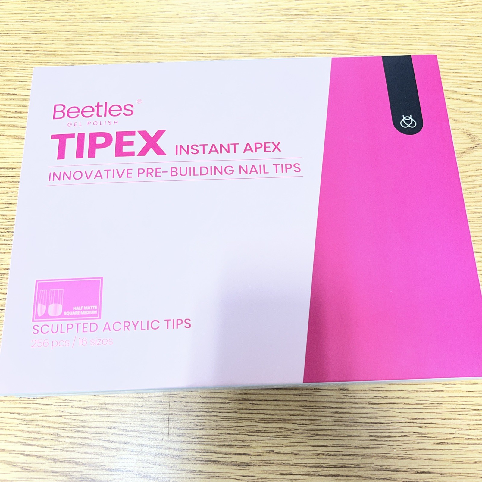 Beetles Gel Polish Tipex Lite Sculpted Acrylic Tips 256 pcs / 16 Sizes SET OF 2