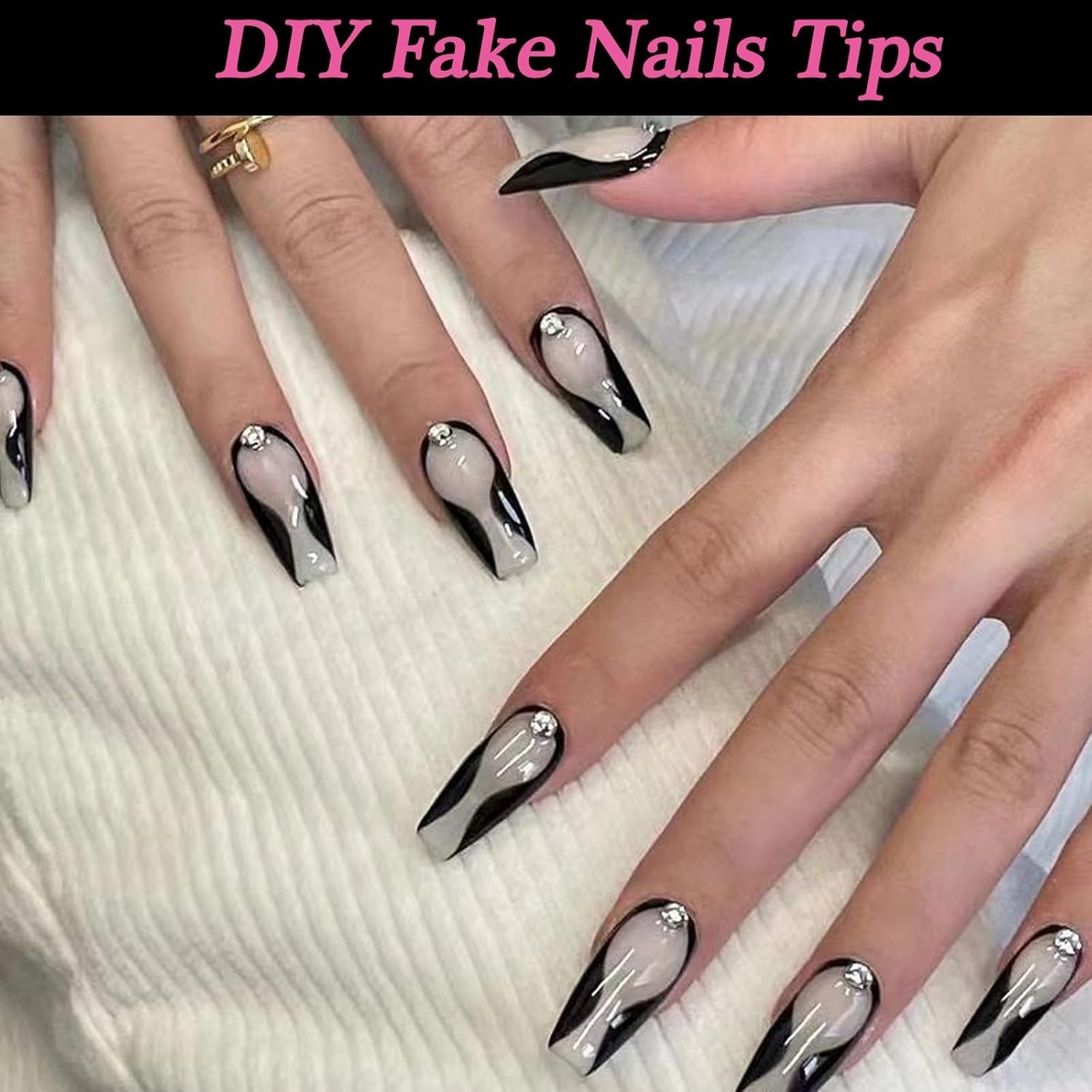 120 Pcs Long Coffin Nail Tips, Clear Half Matte Acrylic Full Cover Nail Tips