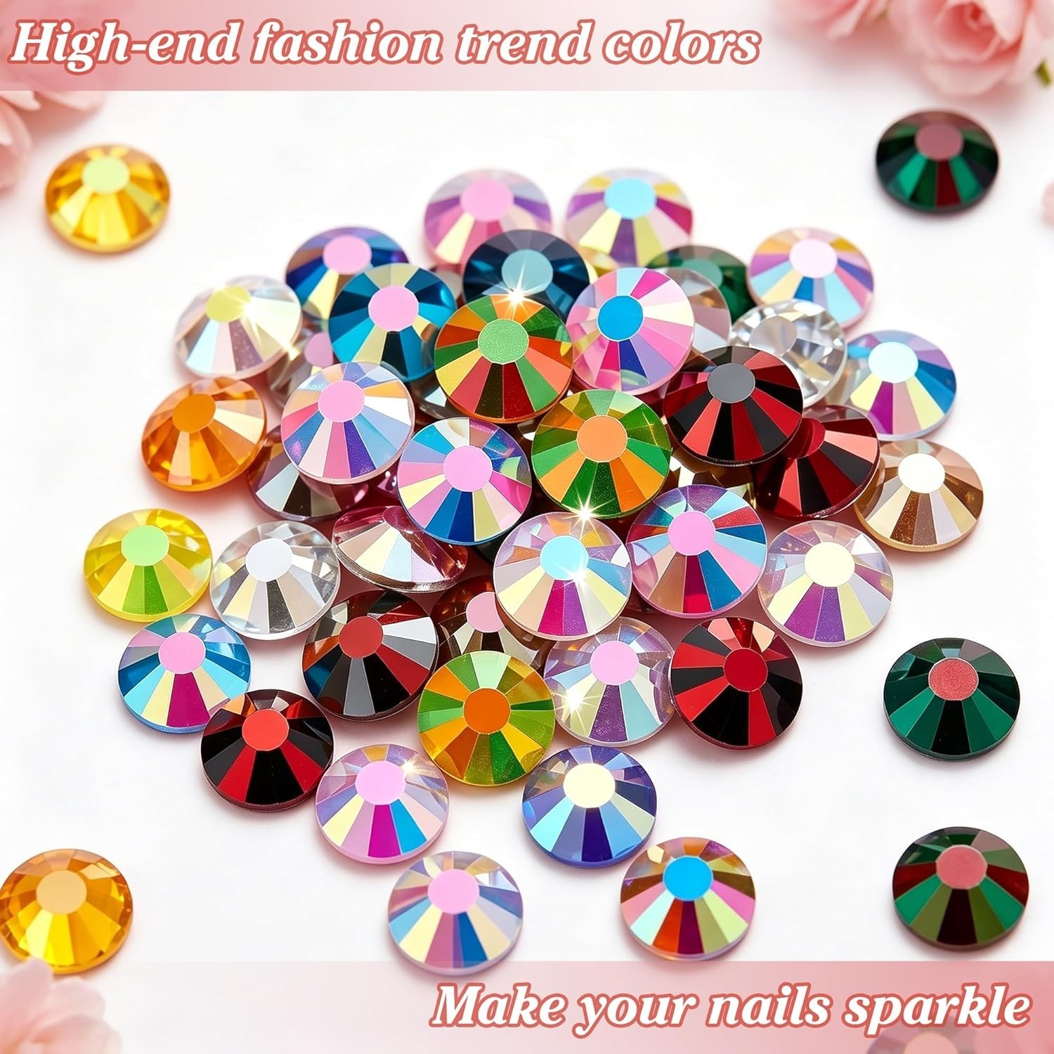 Multicolor Jelly AB Rhinestones 3mm – Perfect for Crafts & Nail Embellishment