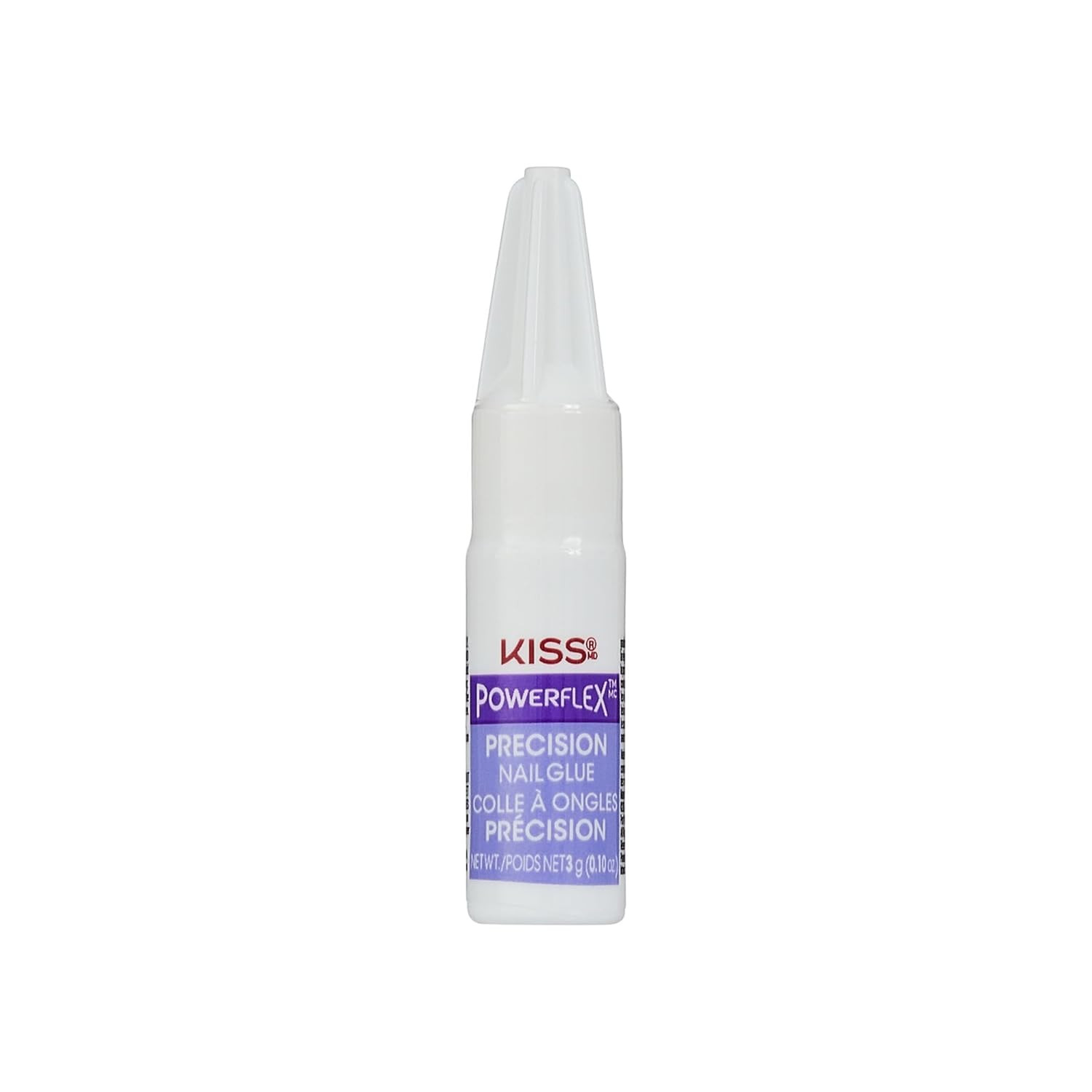 KISS Powerflex Precision Nail Glue, Instant Drying Nail Adhesive Bonds in Second