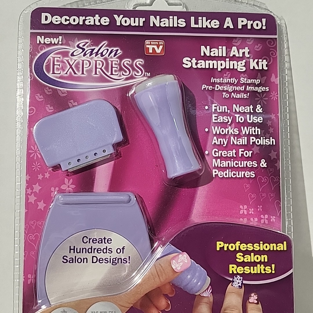 2011 Salon Express Nail Art Stamping Kit As Seen on Tv Body Care