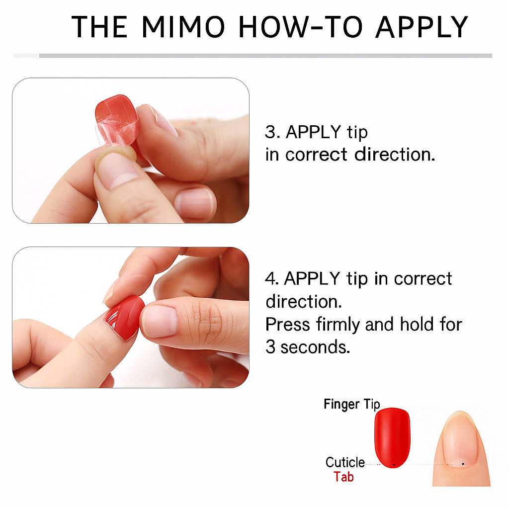TPU Press-On Nails – Reusable Glossy Look | 24 Tips | Soft, Flexible, No Damage
