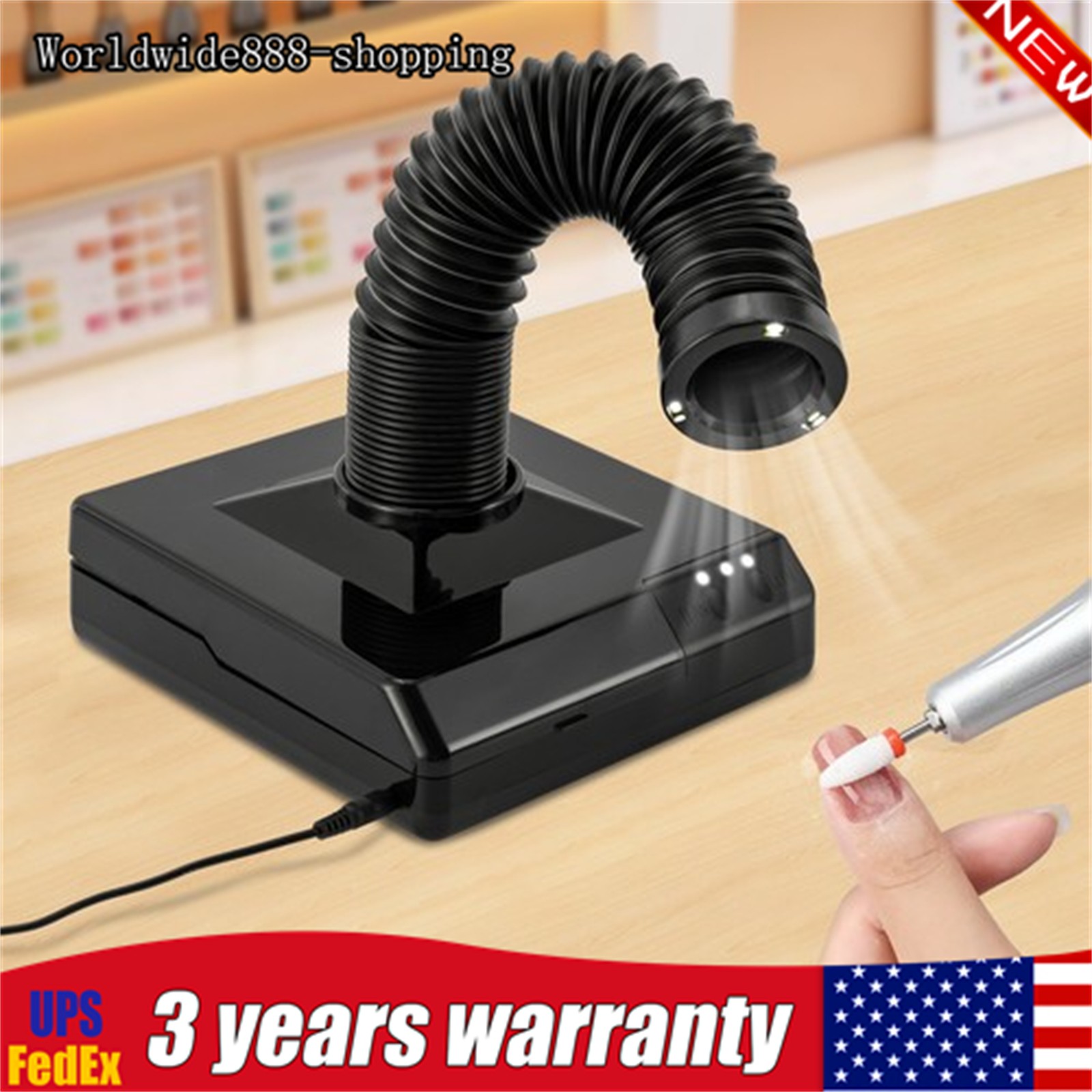 Vacuum Cleaner Dust Collector Nail Art Manicure Dentist’s Dust Clean Tool