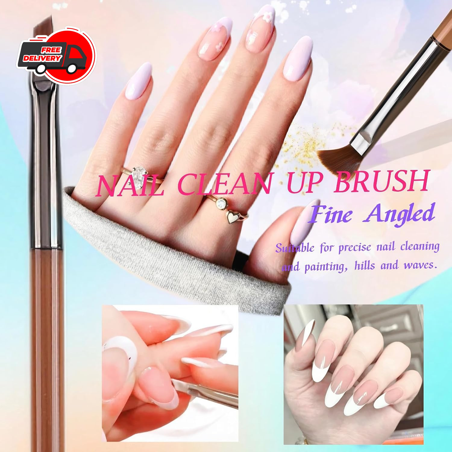 5pcs Nail Art Liner Brushes, Liner Brush For Nails Gel, Thin Nail Art Brush, Siz