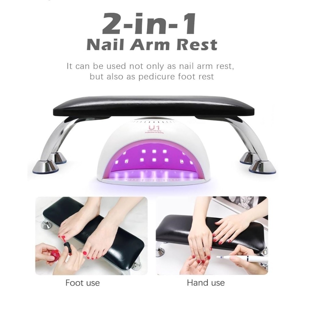 Nail Arm Rest Cushion, Big Nail Arm Rest for Nail Tech, Professional Nail…