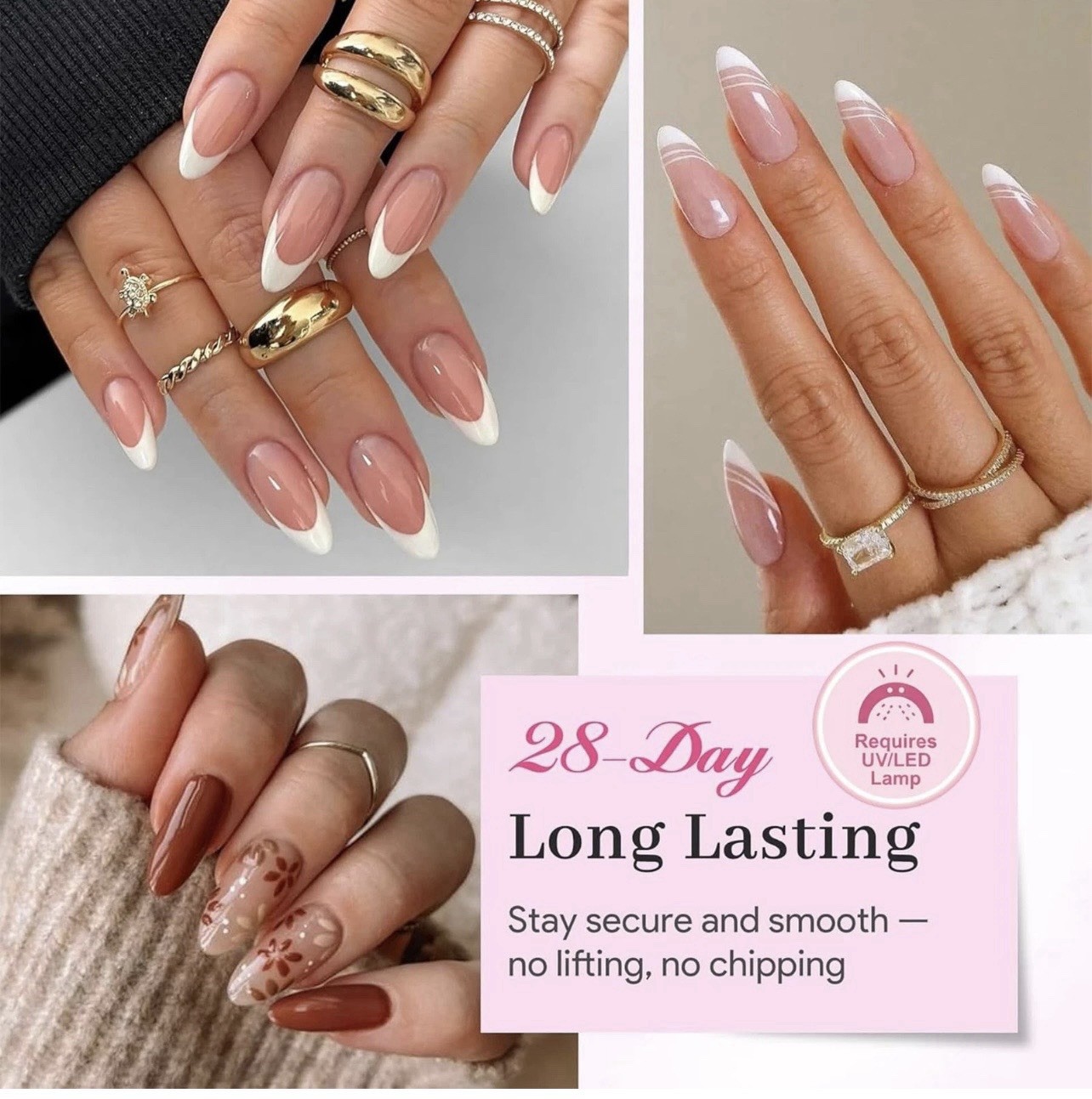 QIEK Nail Tips Gel Glue 15g – Lamp Curing Solid A-Nail Glue