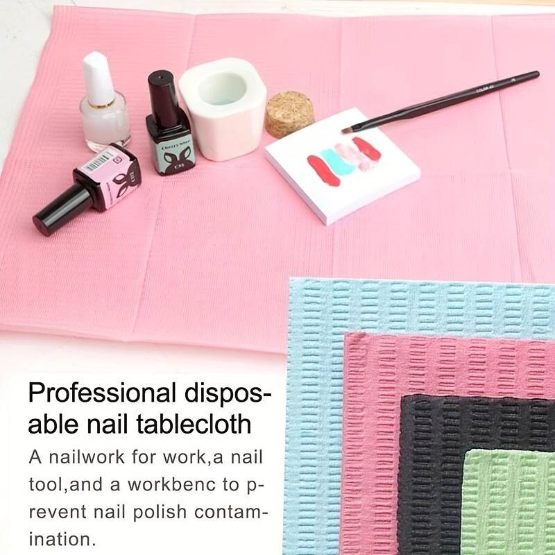 Portable Disposable Nail Art Clean Pad Desk Mat for Beauty Protection