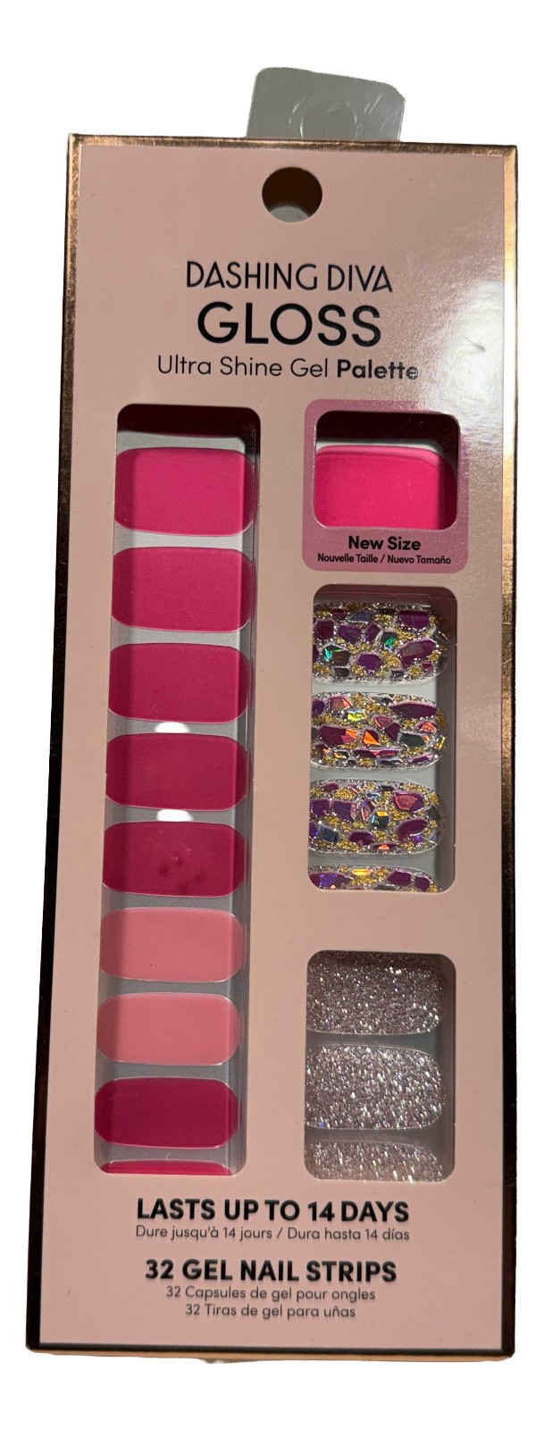 Dashing Diva Gloss Gel Nail Palette – 32 Strips Palm Beach