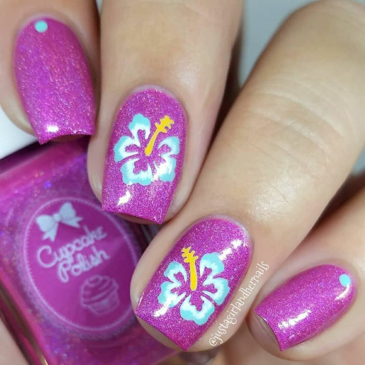 Hibiscus Stencils for Nails, Nail Stickers, Nail Art, Nail Vinyls