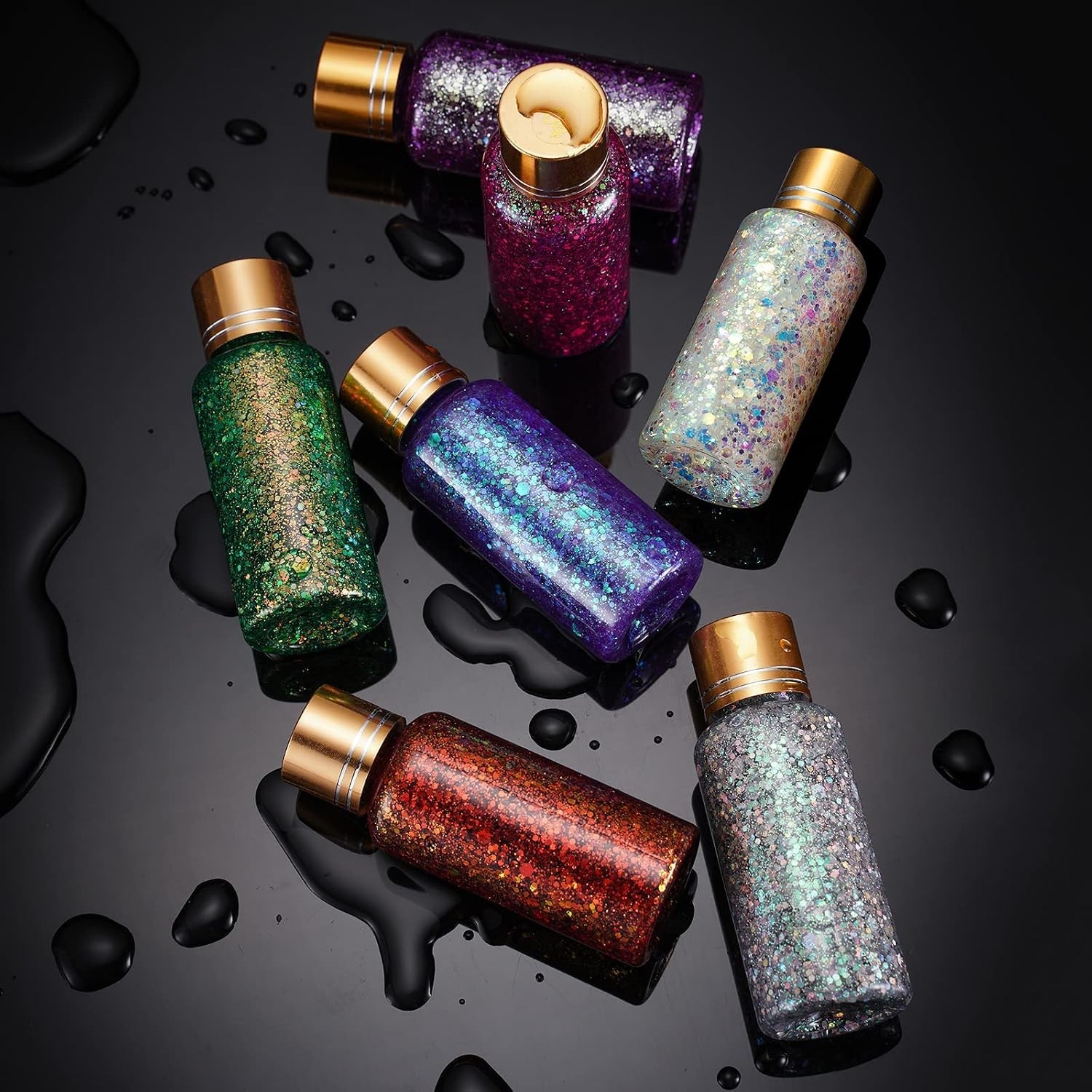 1oz Gemstone Purple Glitter Gel for Faces & Bodies | Long-Lasting & Non-Toxic