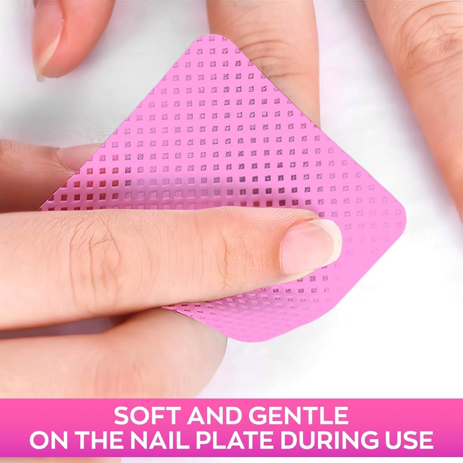 Portable 400 Count Nail Wipes – Non-Irritating Pink Gel Polish Remover Pads