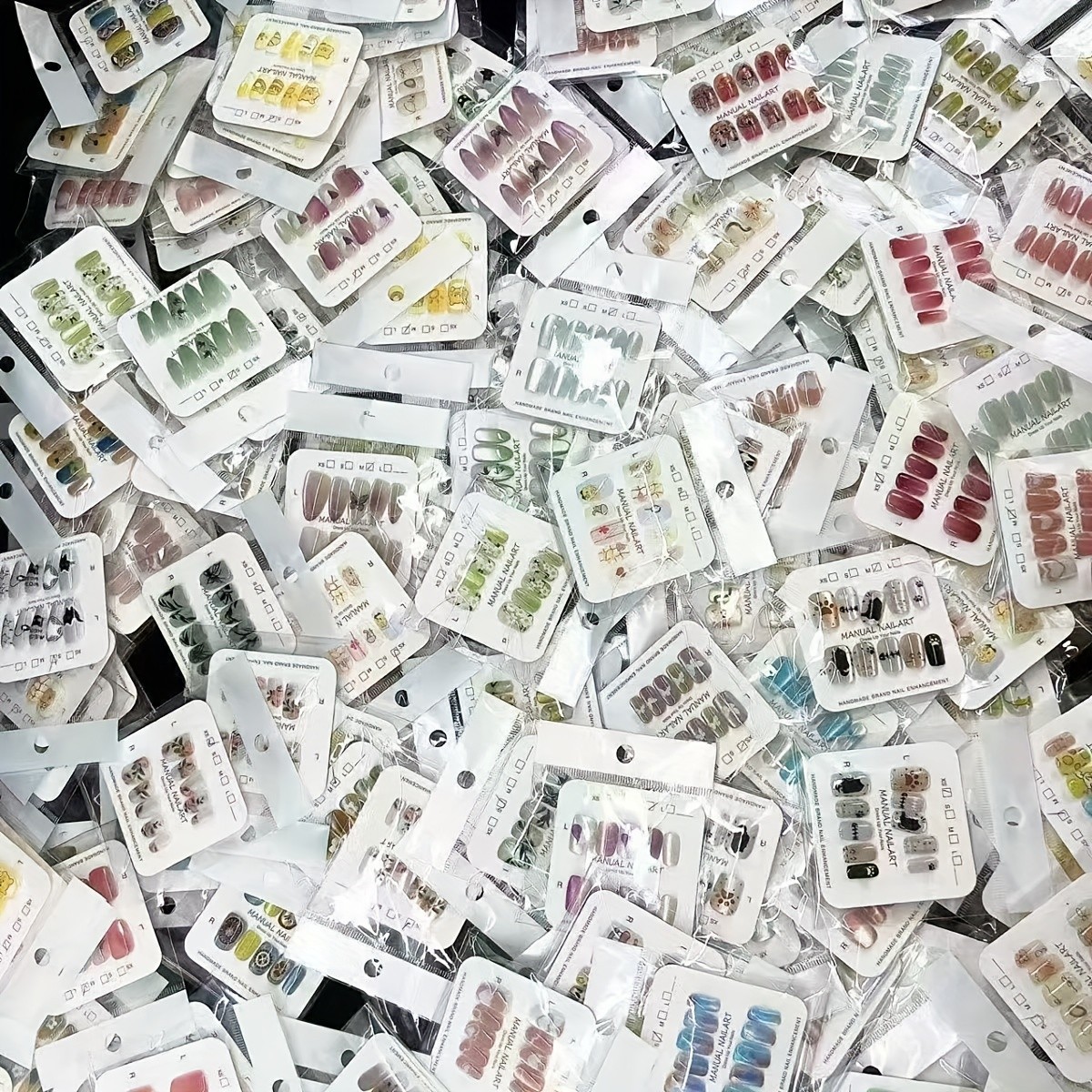 100pcs Wholesale High-Quality Handmade Press-On Nails Bulk Reusable Fake Nails