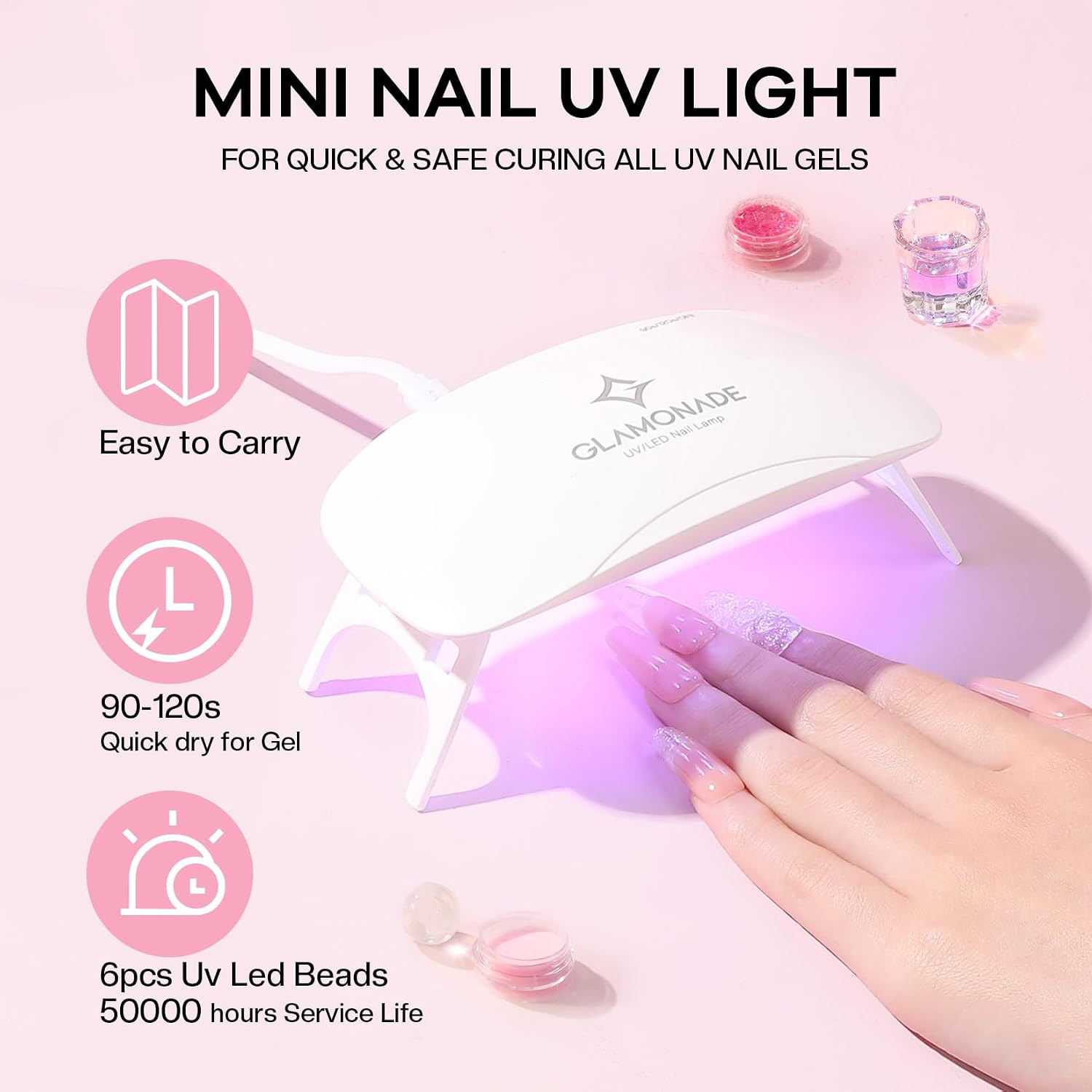 Acrylic Nail Kit for Beginners: Clear Pink Acrylic Powder Set Professional Nails