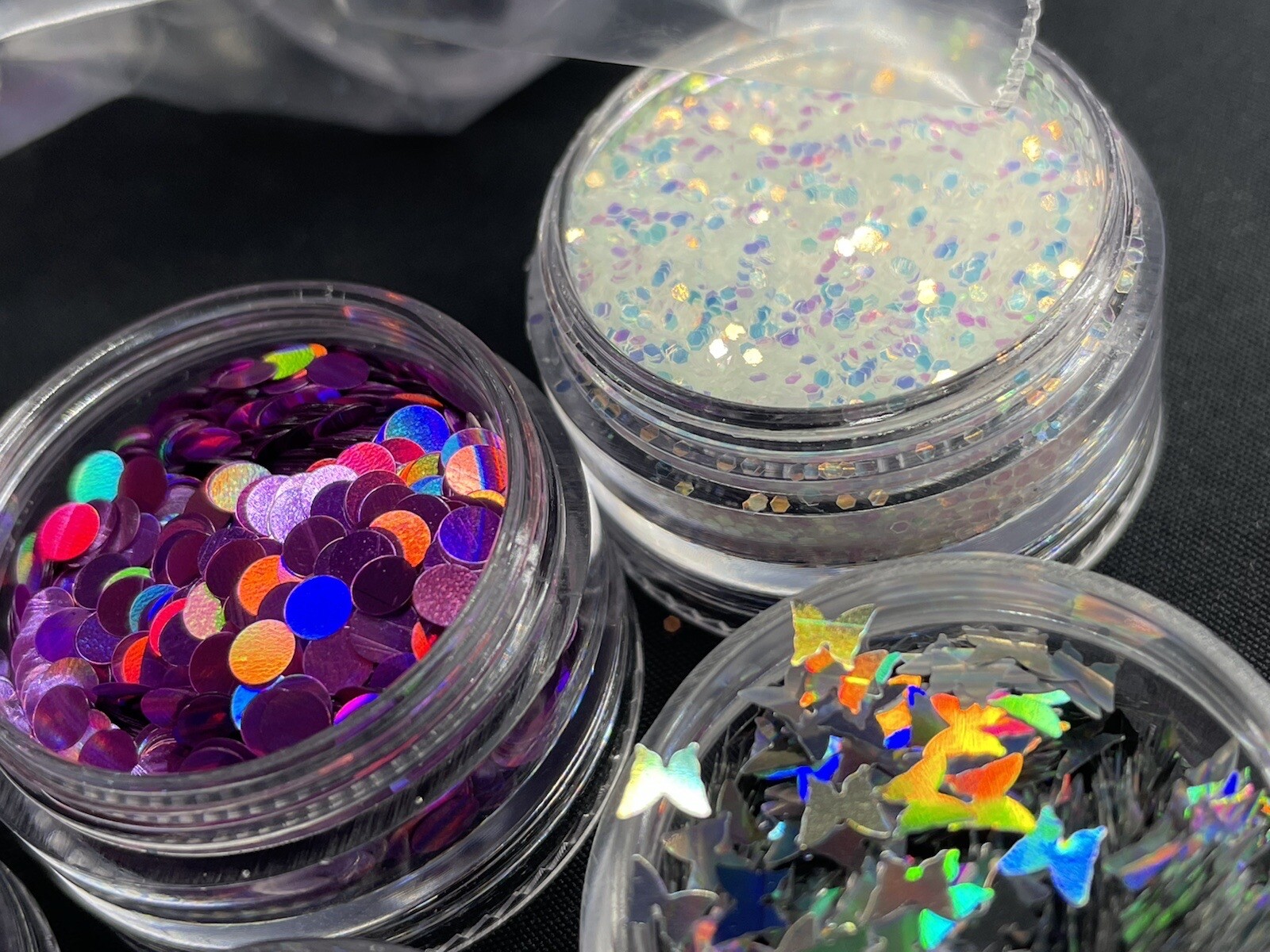 Colorful Nail Glitter Powder Sequins Laser Foils Flakes Nail Art Decoration Tips