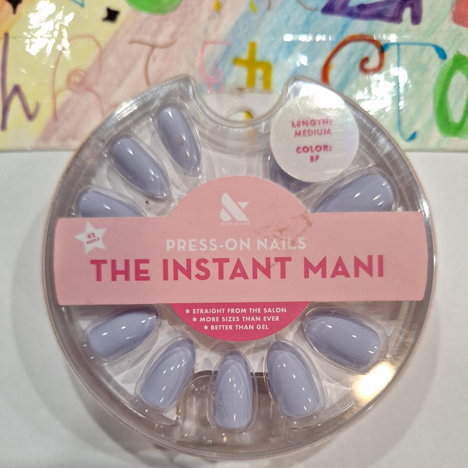 Olive & June The Instant Mani Press-On Nails Medium BP [Blueish Purple] 42ct