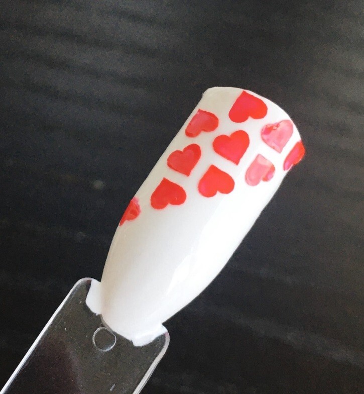 Butterfly, Fire, Flame, Heart Chain, Scattered Hearts Stencils for Nails,