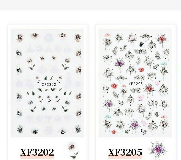 Elegant Paper Nail Art Decor Stickers Gel Polish Manicure Foil Decorations Decal