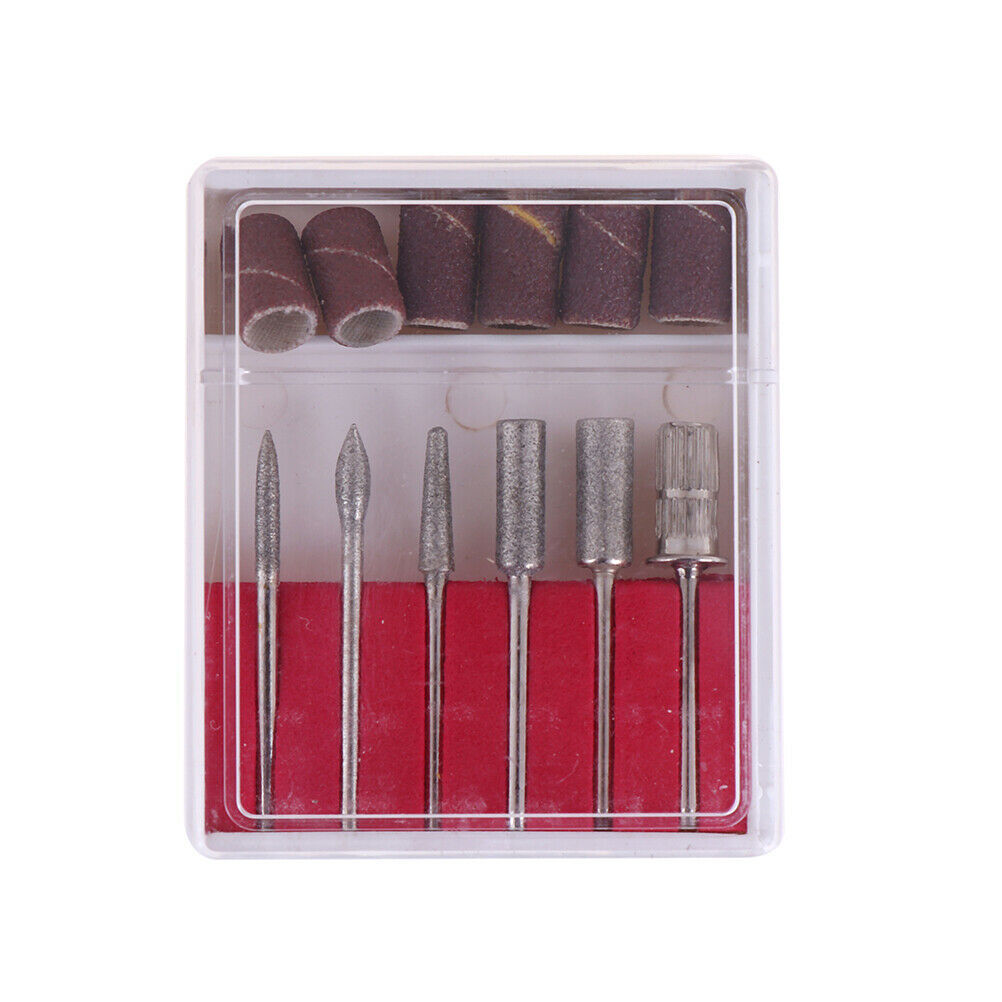 12 Pcs Mix Nail Art Electric File Drill Bits Replacement Manicure Pedicure Tool