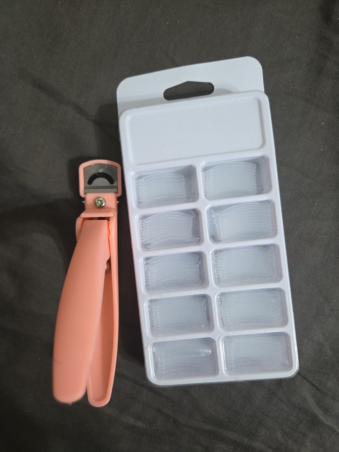 GEL TIPS Nail Extension Full Cover Natural Coffin Square