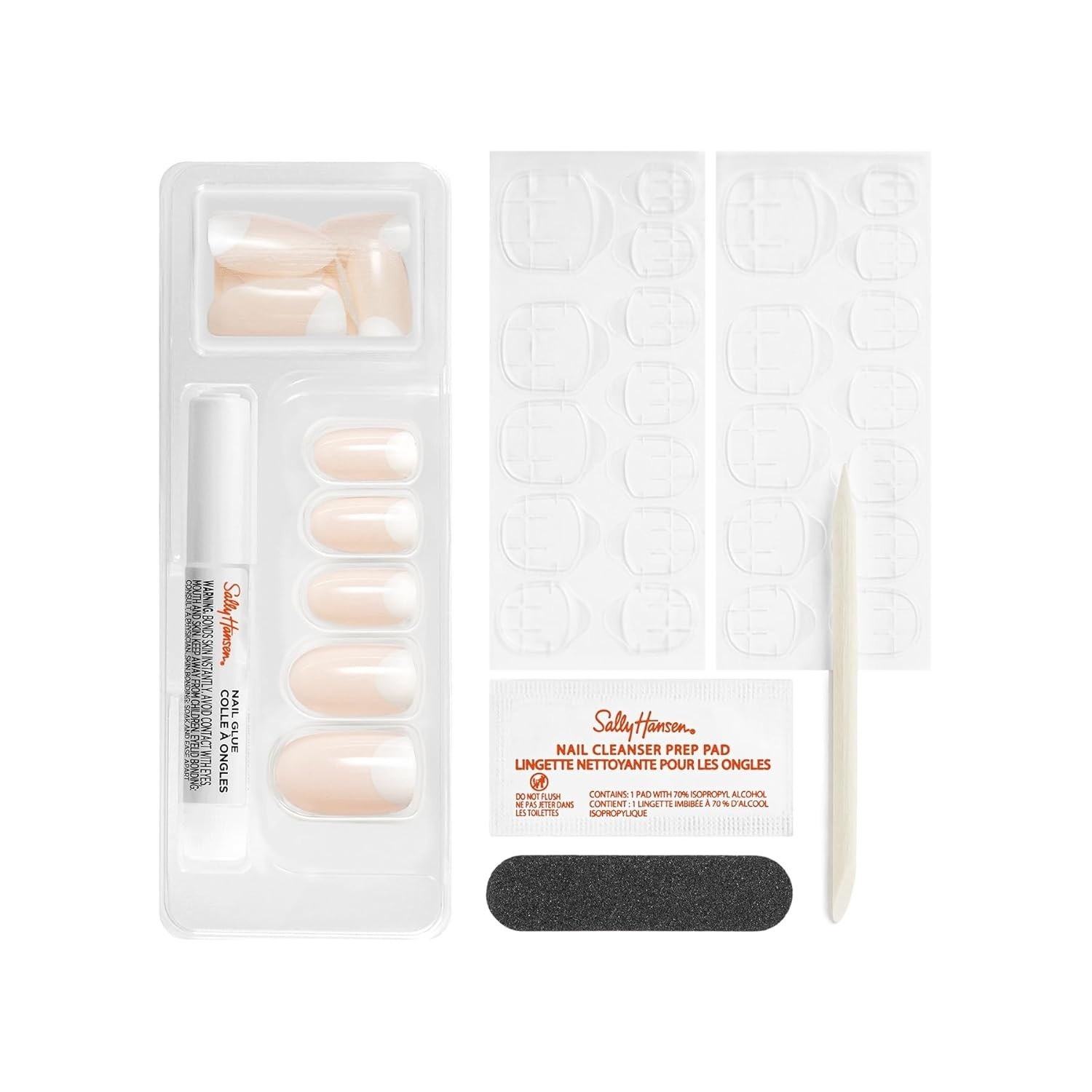 2-Pack Sally Hansen Salon Effects Perfect ManicureMoon-ami OV161, 48 Nails Total
